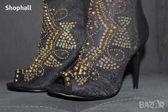 Отворени боти ZARA номер 38, снимка 4 - Дамски боти - 53054974