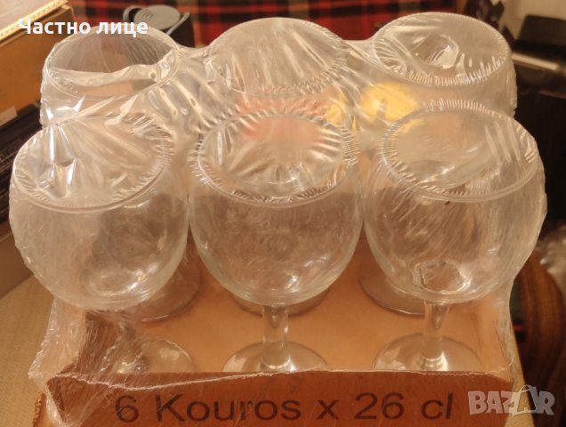Стъклени чаши 6 бр, снимка 2 - Сервизи - 42136866