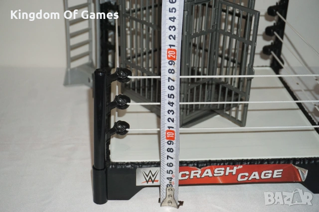 Рядък Кеч Ринг с Кеч Клетка WWE Crash Cage Wrestling Ring Playset Seat Launchers, снимка 10 - Колекции - 54275310