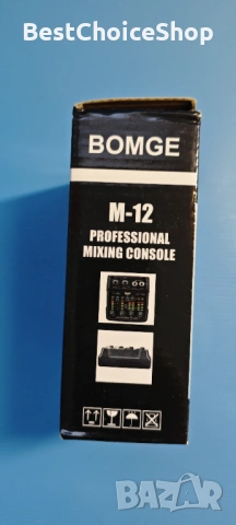 BOMGE USB аудио интерфейс 2-канален миксер XLR/3.5mm вход 48V захранване, снимка 5 - Ресийвъри, усилватели, смесителни пултове - 53927415