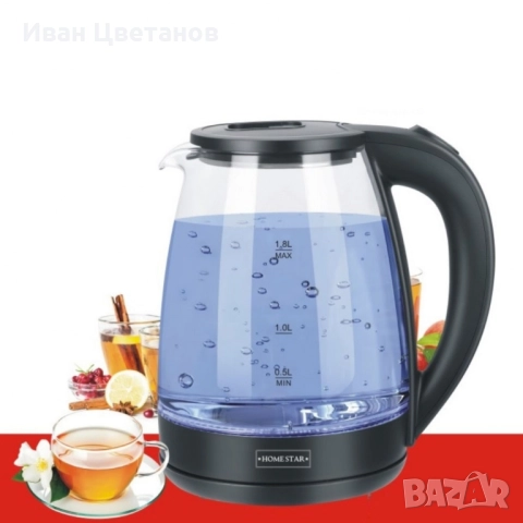 Електрическа кана Homestar с мощност 1500W и капацитет 1,8 литра