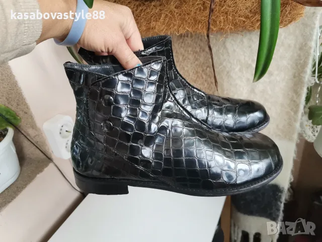 Боти Angulus 42 н. Естествен лак и кожа , снимка 5 - Дамски боти - 56194361