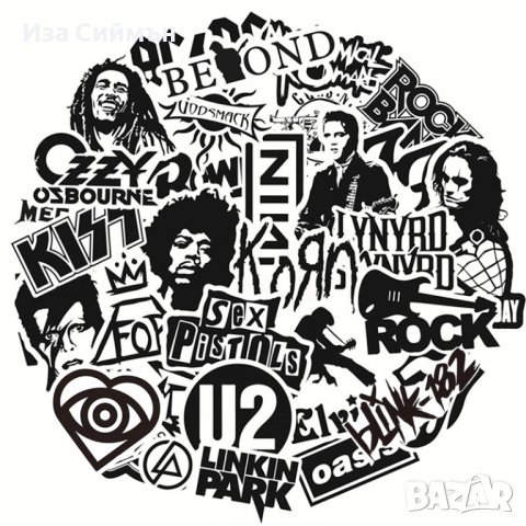 Стикери на известни музикални банди, снимка 4 - Други стоки за дома - 37589206
