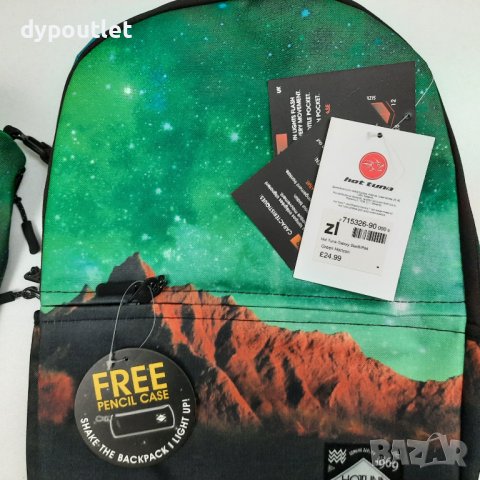 Ученическа раница HOT TUNA GALAXY STAR BACKPACK, размери - 40 x 28 x 14 см., снимка 7 - Раници - 39201941