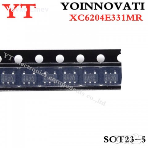 XC6204E331MR SOT23-5 smd marking - 4A2D  LDO Regulator 3.3V - 2 БРОЯ, снимка 3 - Друга електроника - 29325581