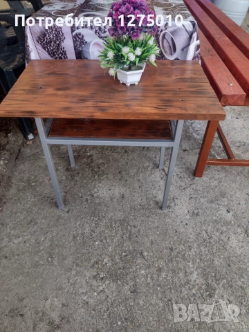 Градинска дървена маса 