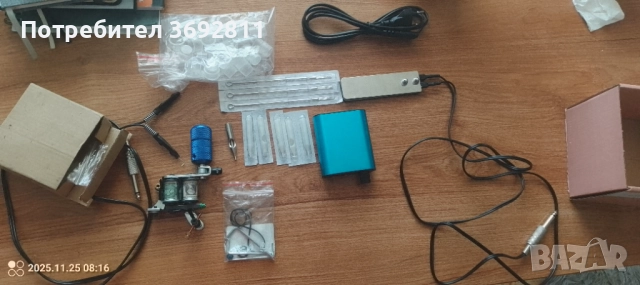 Комплект татуировъчна машина – втора ръка, снимка 5 - Ученически пособия, канцеларски материали - 52531768