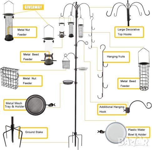 Хранилка за птици, снимка 6 - За птици - 42900817