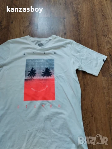 quiksilver - страхотна мъжка тениска КАТО НОВА S, снимка 3 - Тениски - 51196370