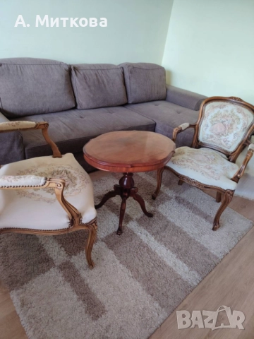 Продавам столове - резбовани в бароков стил, снимка 4 - Столове - 49841228