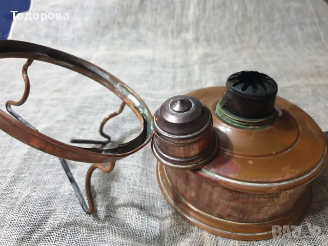 Старинен френски меден примус, снимка 5 - Антикварни и старинни предмети - 48178702