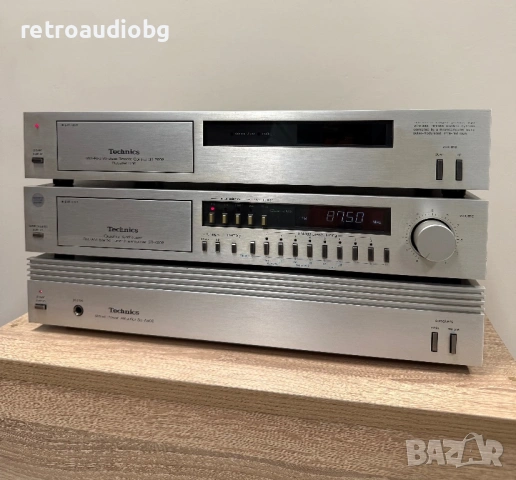 🔊Колекционерски аудио сет Technics - стъпало, предусилвател с тунер и управление + дистанционно, снимка 3 - Аудиосистеми - 53285847