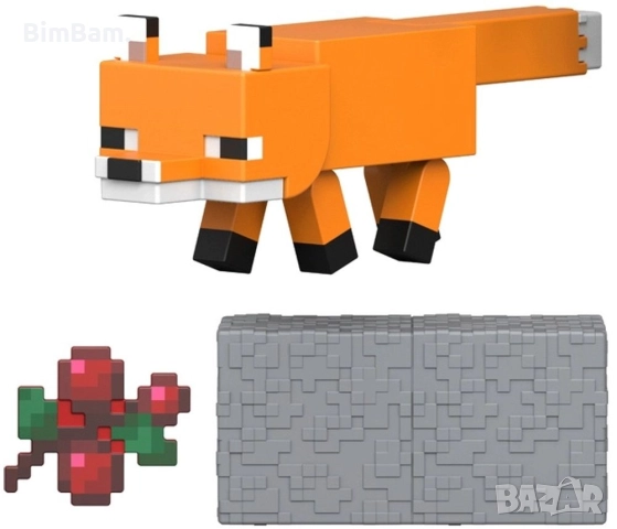 Фигура Minecraft - Fox Renard /Лисица, снимка 2 - Фигурки - 52887071