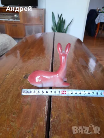 Стара порцеланова фигура,сърничка #7, снимка 3 - Други ценни предмети - 47608945