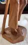 Дървена фигура, просяк, снимка 6