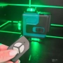 Самонивелиращ Лазерен Нивелир 4D с 16 Линии, Зелен Лазер, Тринога и Куфар, снимка 3