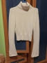 Дамски пуловер с поло яка в бежов цвят , снимка 7