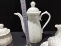 Стар български костен порцелан Бонония Нона лукс сервиз за чай , снимка 11