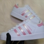 Adidas Superstar Бели с Розови Ленти, снимка 2