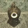 Немски механичен настолен часовник, барок стил, метален , снимка 4