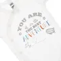 Бебешко боди от памук с къс ръкав, бяло с надпис You Are The Best Adventure S_1233503, снимка 2