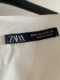 Бяла мини рокля Zara с панделки и волани, размер S, снимка 5