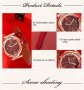 Луксозен комплект с часовник колие пръстен и обеци, снимка 5