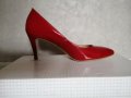 Червени стилни обувки на висок ток., снимка 6