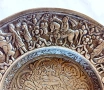 Антична месингова чинийка индо-персийски стил, снимка 3