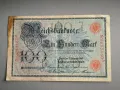 Райх банкнота - Германия - 100 марки (червен печат) | 1908г., снимка 1