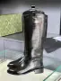 Нови Дамски Кожени Черни Ботуши , снимка 2