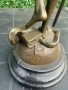 Бронзова статуетка на Темида (Богинята на правосъдието) – Sign. Mayer / Art Bronze France, снимка 4