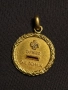 Рядък любовен медальон Арт Деко злато 750 с диаманти!!!, снимка 1