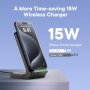 Нова Зарядна Станция 15W Qi Съвместима с телефон iPhone Samsung, снимка 5