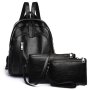 Дамска раница с подарък малка чанта и портмоне, снимка 1 - Раници - 42851530