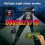 4G Соларна Камера със SIM карта 3 Обектива 12MP, 4G 6K UHD, Нощно Виждане и Детекция на Движение, снимка 4
