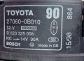 Генератор Алтернатор Toyota Avensis T22 2.0 TD Тойота Авенсис 27060-0B010 0 123 325 008 0123325008, снимка 2