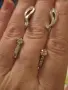 Два чифта сребърни обеци със цирконий, снимка 2