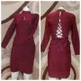 Официална рокля Fervente бордо, снимка 2