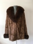 Палто норка и естествен косъм лисица L, снимка 1