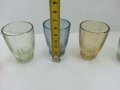 Ретро чаши цветно стъкло, снимка 2