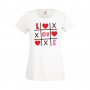 Дамска тениска Свети Валентин Tic Tac Toe Love 1, снимка 3
