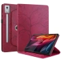 Кожен калъф Life Tree за Lenovo Tab P12 Pro 12.7 2025- "Щампа дърво", Ротираща стойка, Вкл. Протекто, снимка 1