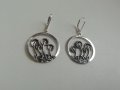 Сребърни обеци , снимка 3