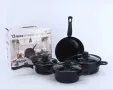 Комплект съдове за готвене ,незалепващо покритие, снимка 3