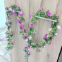 4125 Изкуствена лиана с цветя, 195 см, снимка 5