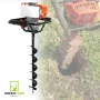 Моторен свредел за дупки GreenYard -52куб.см с включено свредло φ100 mm, снимка 7