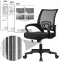 Ергономичен офис стол с мека седалка C-KFC002, снимка 11