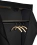 Гардероб WENKO Deep Black с рафт, полиетилен винил ацетат, 75 x 160 x 50 см, черен, снимка 3