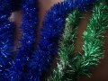 Нови гирлянди 4метра украса за елха зелени и сини, снимка 1